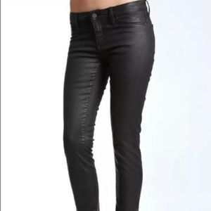 Mavi brand new black leather look jeans size 29x32